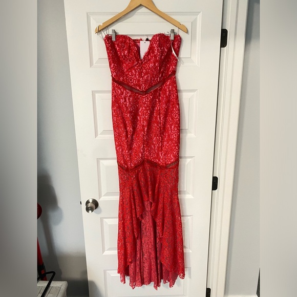 Keva Gown in Red & Pink (Sz. Medium) - Picture 6 of 8